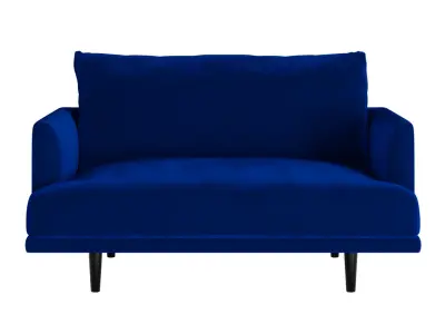 Velvet Loveseat Sofa 3D model