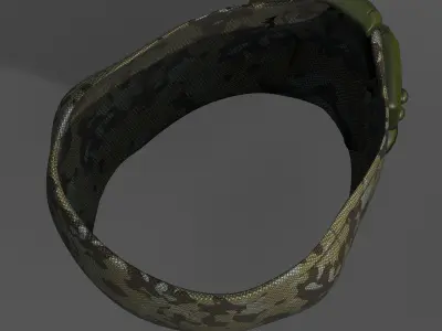 Gas mask respirator scifi futuristic 3d  Low-poly 3D model