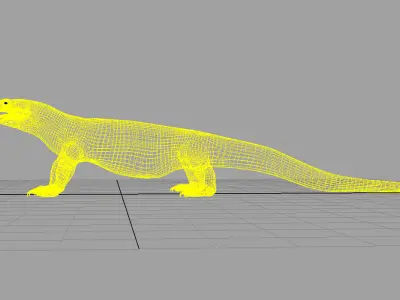 dragon komodo 3d model 3D model