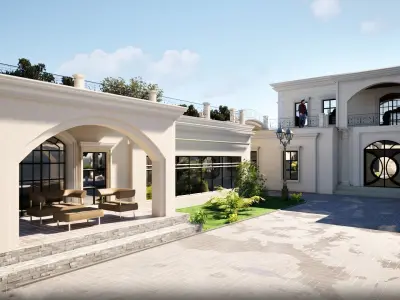 luxury residence house 3D model