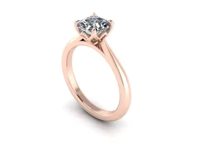 Solitaire Diamond Ring R9 3D print model
