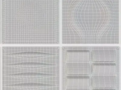 3d panel set 3D model