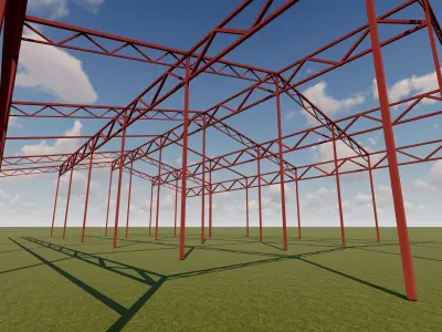 Metal Frame Free low-poly 3D model