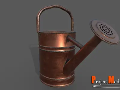 Watering Can-Version002 Low-poly 3D model