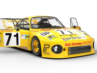 Porsche 935 Le Mans 1979 Barbour Racing HQ 3D model
