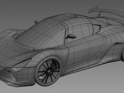 3d model of concept Racing Car - GC3000 3D model