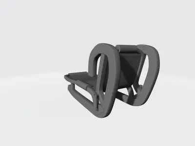 Sledge chair 3D print model