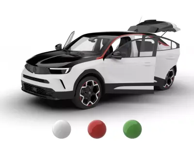 Opel Mokka 2021 HQ 3d model 3D model