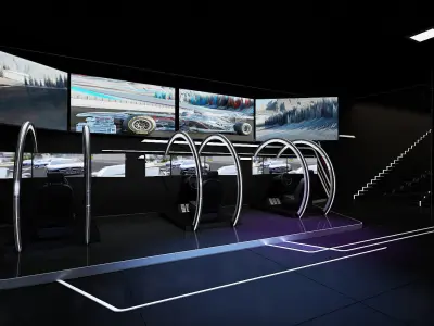 exhibition booth  3D model