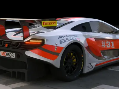 Mclaren 650s GT3  3D model