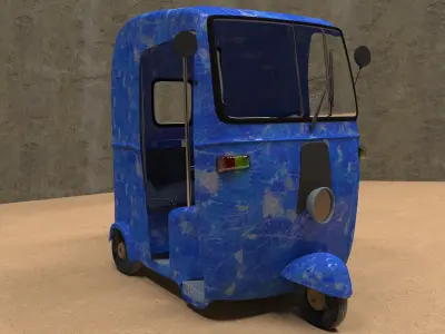 Tricycle tuk tuk 3D model