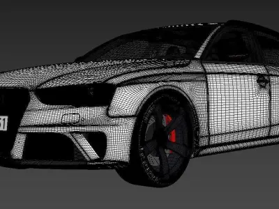 Audi RS4 2013 3D model