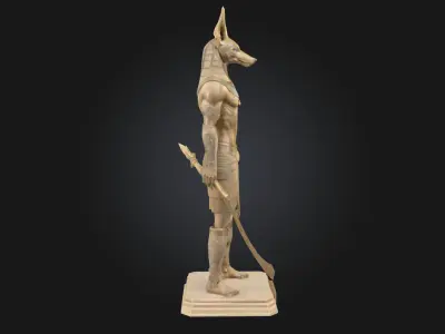 Anubis Guardian Jackal-Headed Deity Model  3D model