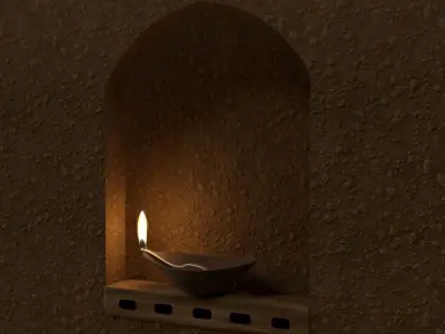 Flame Lamp 3D model
