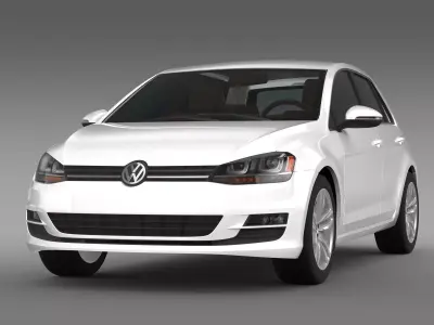Volkswagen Golf TSI 5d 2015 3D model