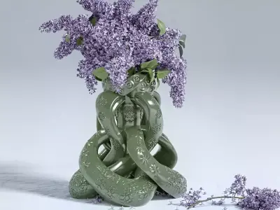 Spiral Knot Flower Vase 3D print model