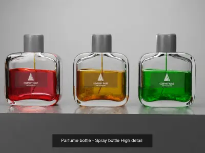 Luxury Perfume Bottle pak 3D Model Pack