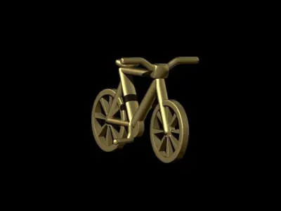 Stylized Bicycle 3D print model