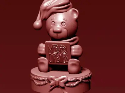 Christmas Bear 3D print model