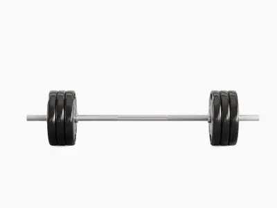 Techno Gym Barbell 03 3D model