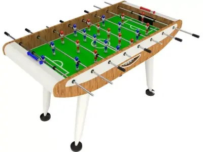 Foosball table 3D model