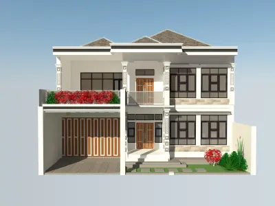 2 Floor House Classic A 3D model