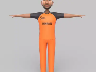 Umran  Malik 3D model