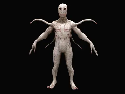 Alien Monster  Low-poly 3D model