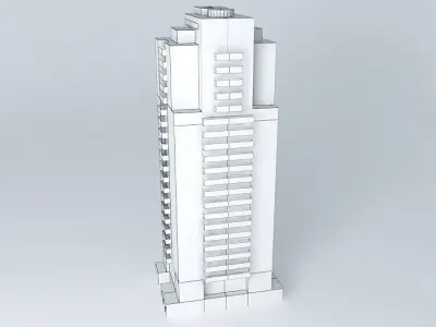 apartment tower Vlaardingen Free 3D model