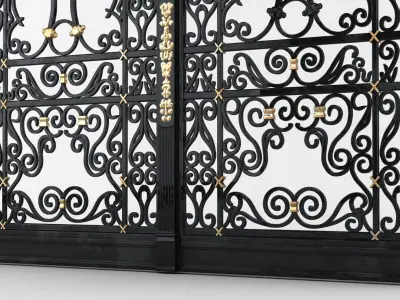 Wrought Iron Gate 3D model