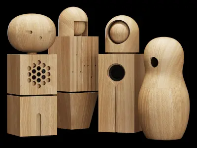 Teenage engineering choir CH-8 speaker 3D model