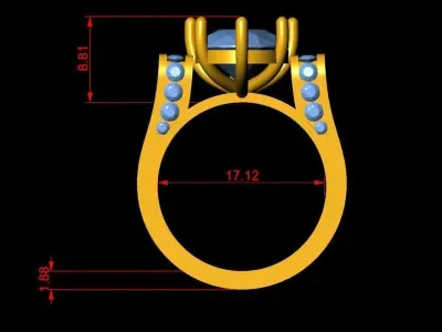 Stone Ring  3D print model purchase
