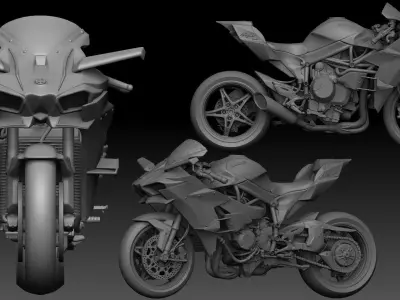 kawasaki h2r  3D print model
