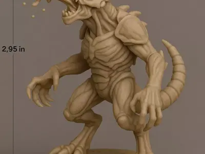 Acidic Leaper  Alien Bio-Weapon Creature 3D print model