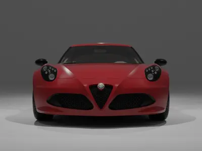 car Alfa Romeo 4C 960 Low-poly 3D model
