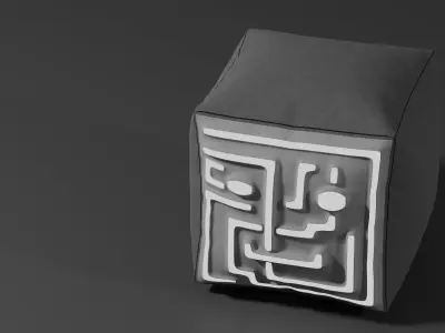 square top pillow  Free low-poly 3D model