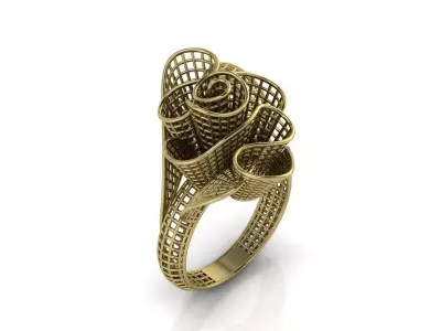 Ultra Vision Ring Jewelry 3D print model 35