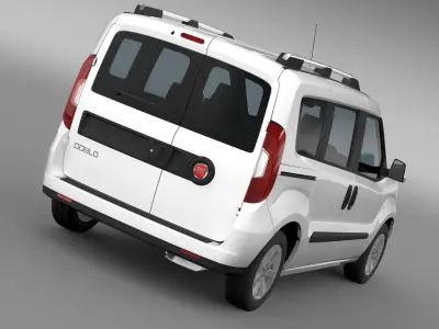 Fiat Doblo 263 UK spec 2017 3D model