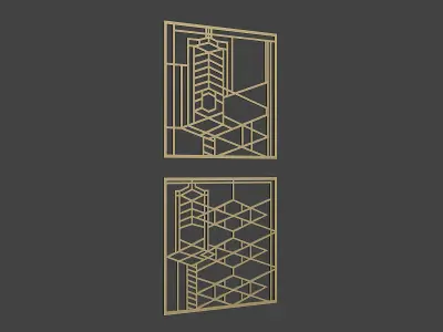 Decorative Panel 6 3D model buy