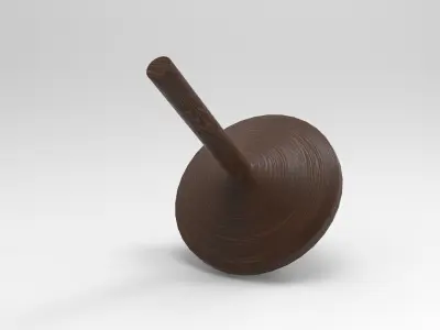 Logh Spinning Top Low-poly 3D model