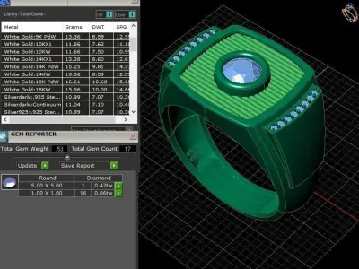 LUXURY  MEN RING 3D print model
