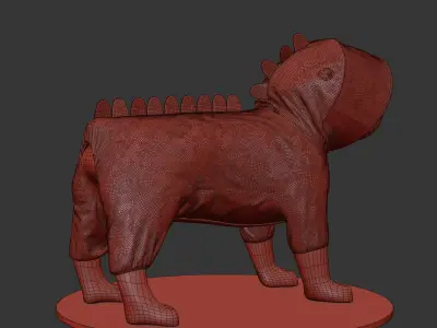 Mondog pet outfitters raincoat model 3D model