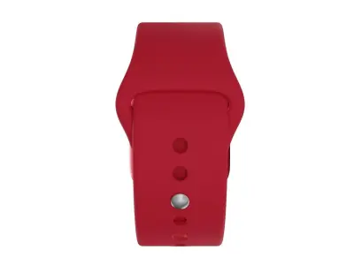 Apple Watch Series 8 Sport Band  PRODUCT RED Color 3D Model Low-poly 3D model