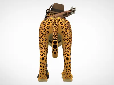 TF2 Sniper Leopard Low-poly 3D model