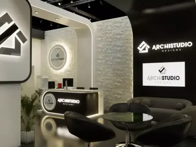 Exhibition booth design 3D model 11m x 6m 3D model 3D model