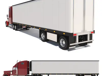 freightliner classic truck 3D model