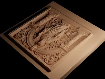 Wall 02 CNC 3d Print High Relief Sand Casting 3D print model