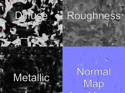 Streamlined Snow Racing Sled with Advanced Braking model pack Low-poly 3D model