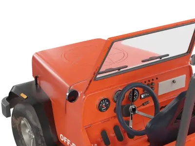 jeep 3 offroad 3D model