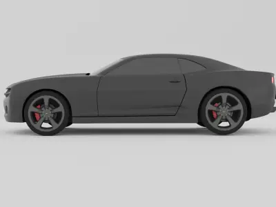 Chevrolete Camaro Low-poly 3D model